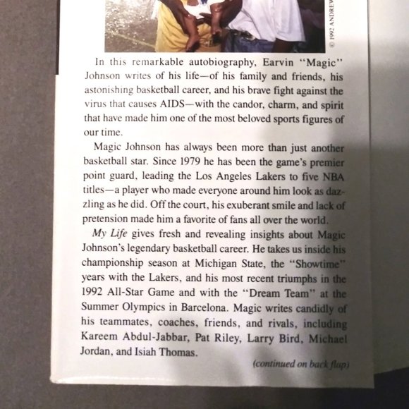 Magic Johnson Autobiography, Magic Johnson NBA, Dream Team, Basketball, Lakers - Picture 3 of 7